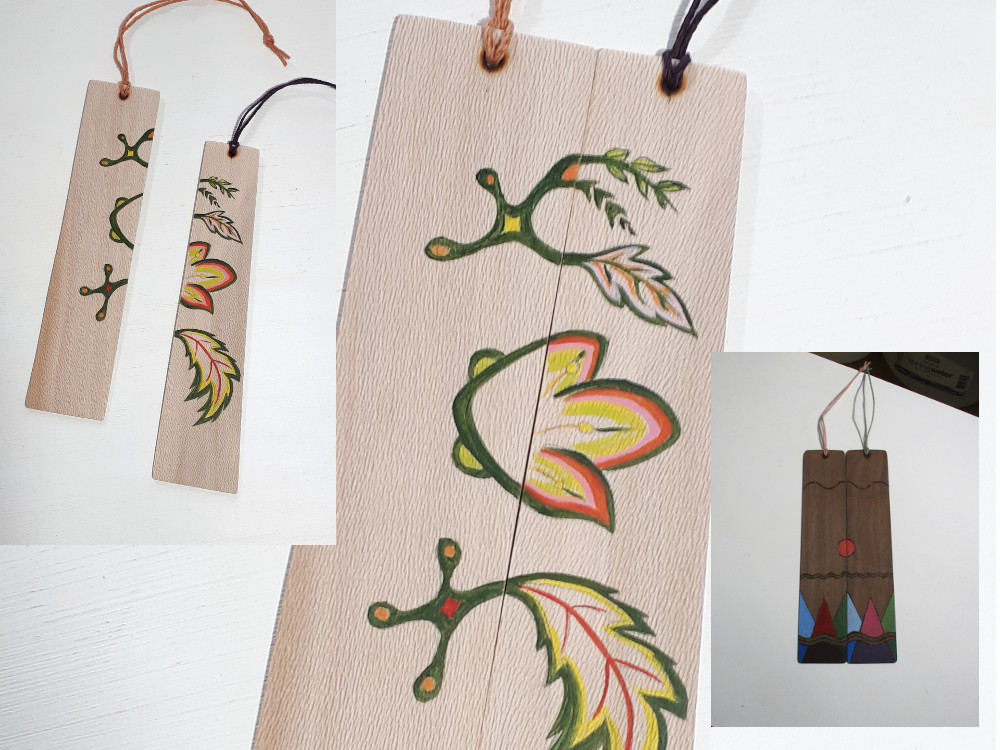 Wooden Bookmark Matching Pair